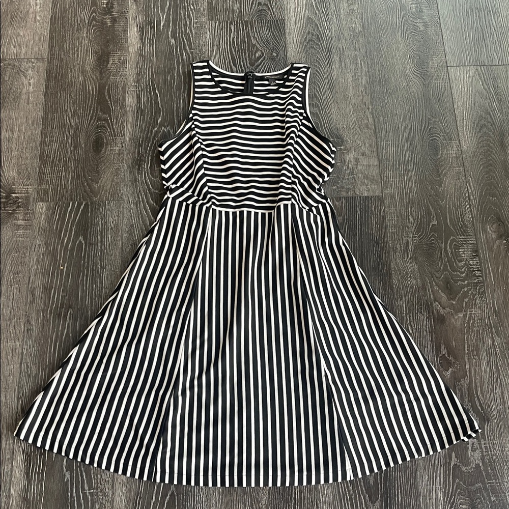 Banana Republic Monochrome Striped Dress